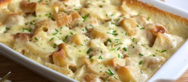 Potatoes Au Gratin and Pinot Gris